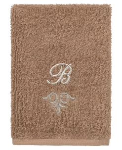 Linum Home Textiles Turkish Cotton Monica Embellished Towel 3 Piece Set - Latte -Avanti Linens Shop 23140272 fpx