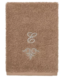 Linum Home Textiles Turkish Cotton Monica Embellished Towel 3 Piece Set - Latte -Avanti Linens Shop 23140284 fpx