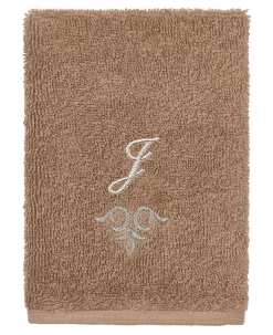 Linum Home Textiles Turkish Cotton Monica Embellished Towel 3 Piece Set - Latte -Avanti Linens Shop 23140297 fpx