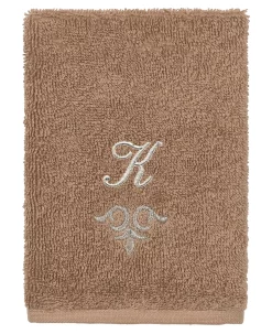 Linum Home Textiles Turkish Cotton Monica Embellished Towel 3 Piece Set - Latte -Avanti Linens Shop 23140301 fpx