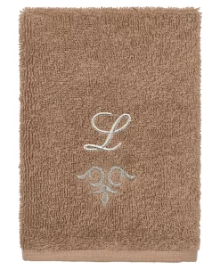 Linum Home Textiles Turkish Cotton Monica Embellished Towel 3 Piece Set - Latte -Avanti Linens Shop 23140305 fpx