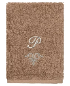 Linum Home Textiles Turkish Cotton Monica Embellished Towel 3 Piece Set - Latte -Avanti Linens Shop 23140318 fpx