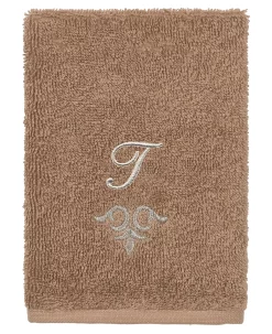 Linum Home Textiles Turkish Cotton Monica Embellished Towel 3 Piece Set - Latte -Avanti Linens Shop 23140331 fpx