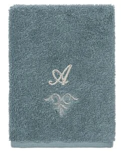 Linum Home Textiles Turkish Cotton Monica Embellished Towel 3 Piece Set - Teal -Avanti Linens Shop 23140336 fpx