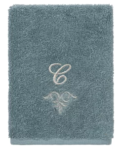 Linum Home Textiles Turkish Cotton Monica Embellished Towel 3 Piece Set - Teal -Avanti Linens Shop 23140344 fpx