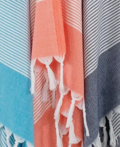 Linum Home Textiles Elegant Thin Stripe Pestemal Pack Of 2 100% Turkish Aegean Cotton Beach Towel 18 Linum Home Textiles Elegant Thin Stripe Pestemal Pack Of 2 100% Turkish Aegean Cotton Beach Towel -Avanti Linens Shop 23154644 fpx