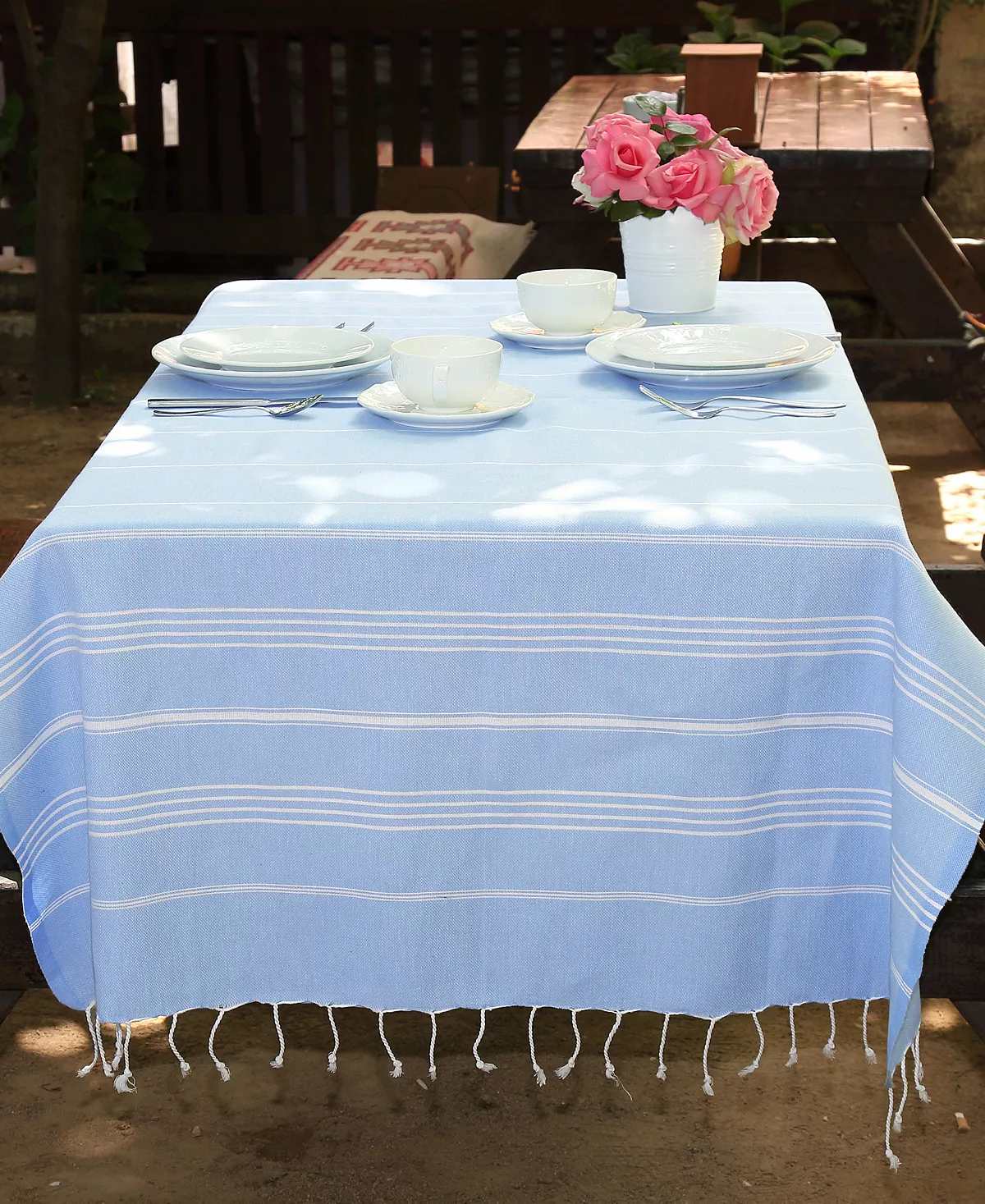 Linum Home Textiles Lucky Pestemal Pack Of 2 100% Turkish Cotton Beach Towel 7 Linum Home Textiles Lucky Pestemal Pack Of 2 100% Turkish Cotton Beach Towel - Image 5