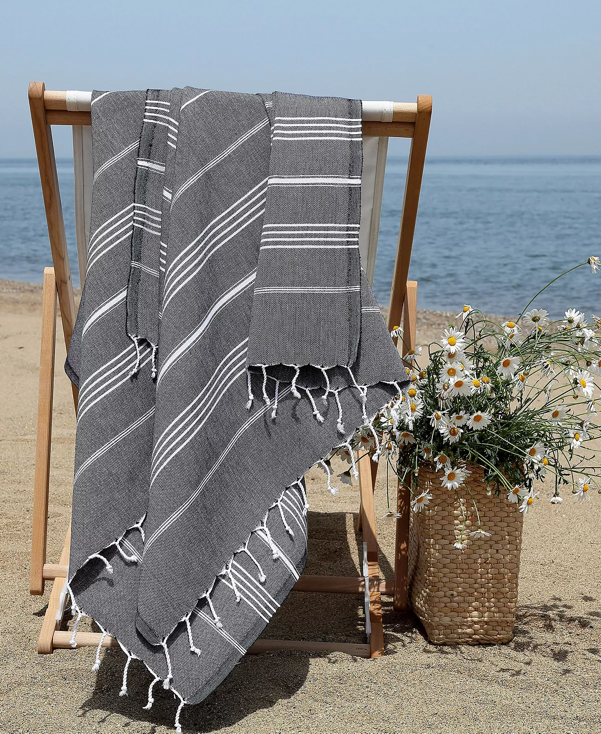 Linum Home Textiles Lucky Pestemal Pack Of 2 100% Turkish Cotton Beach Towel 13 Linum Home Textiles Lucky Pestemal Pack Of 2 100% Turkish Cotton Beach Towel - Image 11
