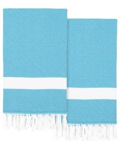 Linum Home Textiles 100% Turkish Cotton Diamond Pestemal Beach Towel Collection, 2 Piece -Avanti Linens Shop 23155284 fpx