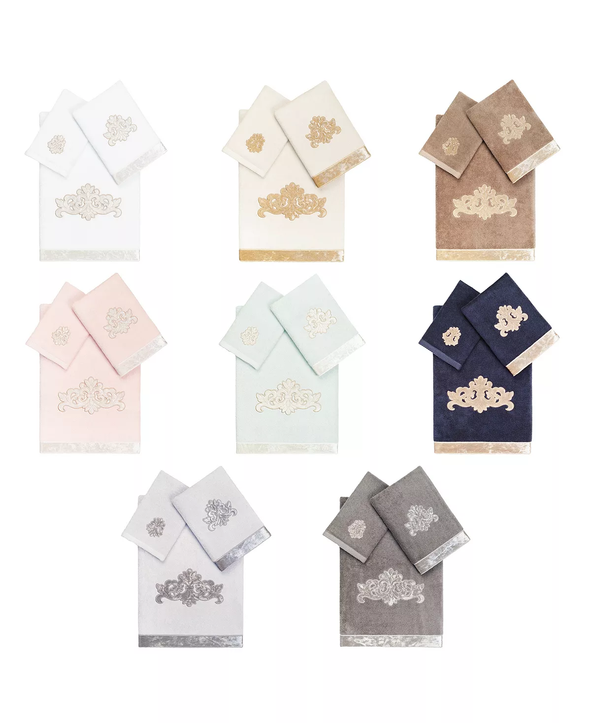 Linum Home Textiles Turkish Cotton May Embellished Towel Sets Collection 3 Linum Home Textiles Turkish Cotton May Embellished Towel Sets Collection