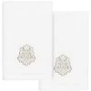 Linum Home Textiles Turkish Cotton May Embellished Fingertip Towel Set, 2 Piece -Avanti Linens Shop 23163675 fpx