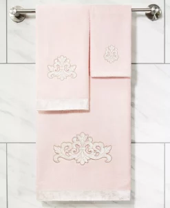 Linum Home Textiles Turkish Cotton May Embellished Fingertip Towel Set, 2 Piece -Avanti Linens Shop 23163791 fpx