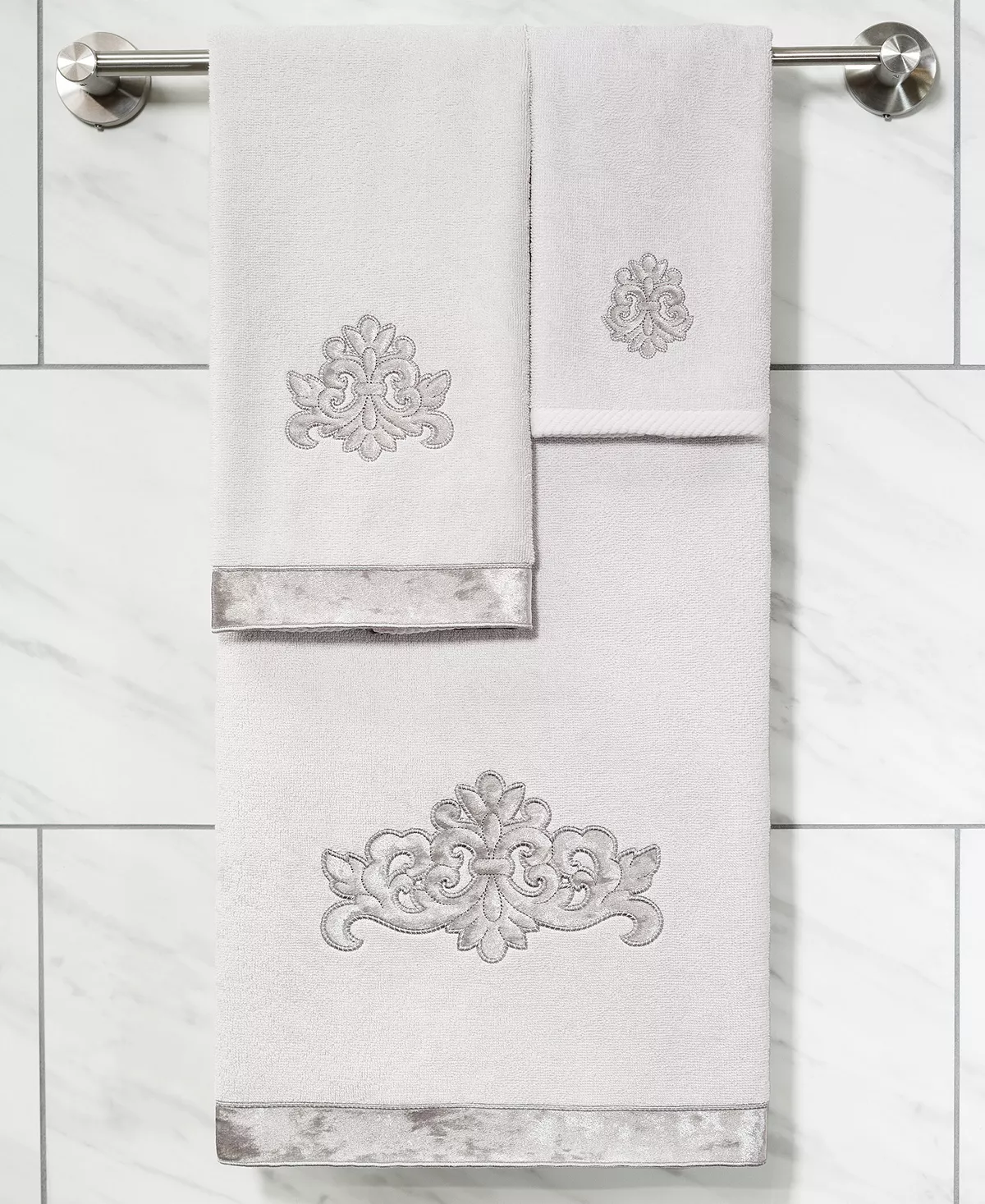 Linum Home Textiles Turkish Cotton May Embellished Hand Towel Set, 2 Piece 12 Linum Home Textiles Turkish Cotton May Embellished Hand Towel Set, 2 Piece - Image 10