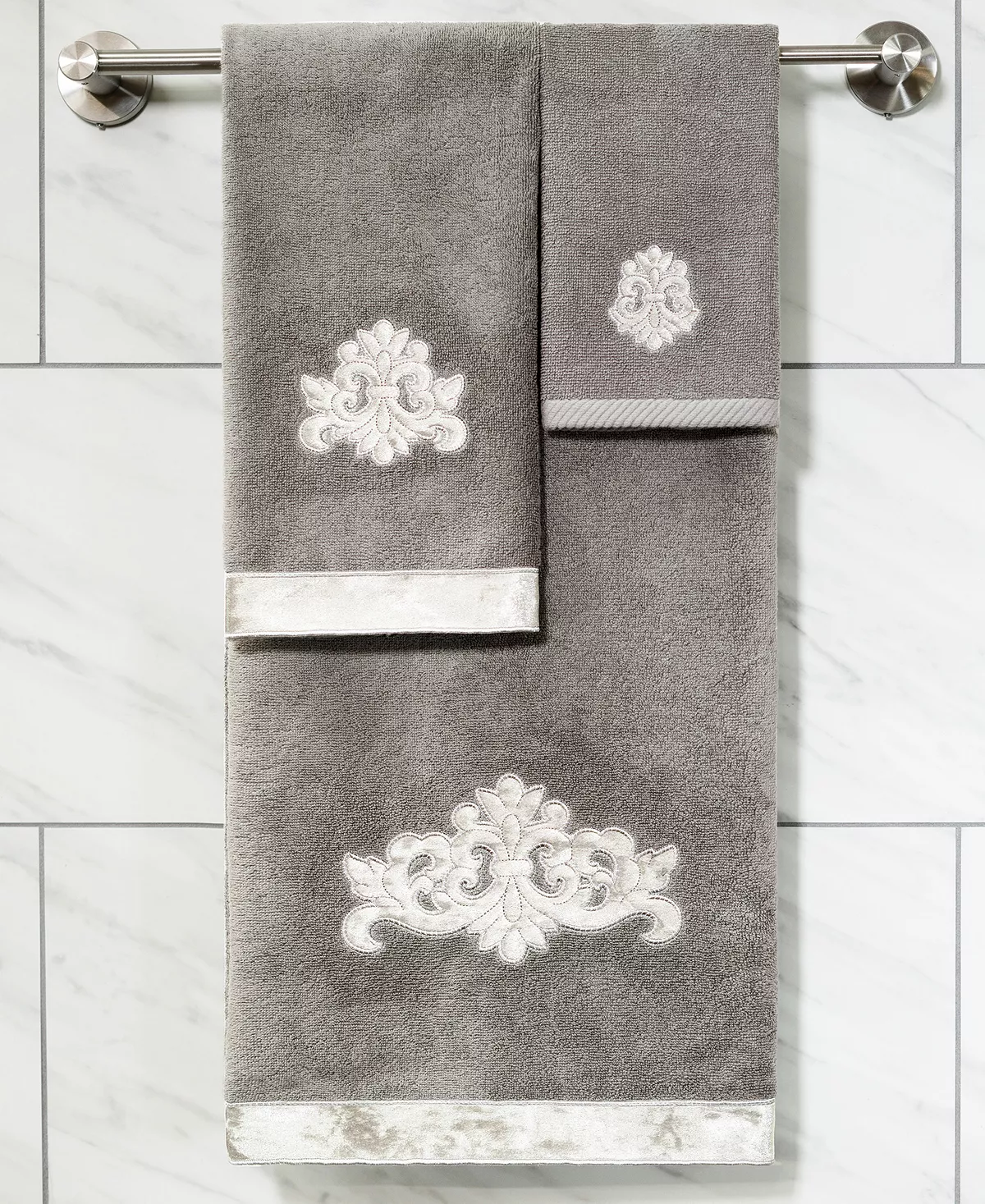 Linum Home Textiles Turkish Cotton May Embellished Hand Towel Set, 2 Piece 13 Linum Home Textiles Turkish Cotton May Embellished Hand Towel Set, 2 Piece - Image 11