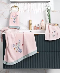 Linum Home Textiles Turkish Cotton Stella Embellished Bath Towel Set, 2 Piece -Avanti Linens Shop 23164079 fpx