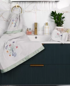 Linum Home Textiles Turkish Cotton Stella Embellished Bath Towel Set, 2 Piece -Avanti Linens Shop 23164215 fpx