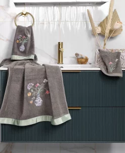 Linum Home Textiles Turkish Cotton Stella Embellished Bath Towel Set, 2 Piece -Avanti Linens Shop 23164255 fpx