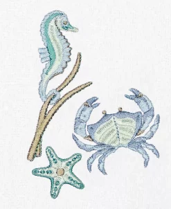 Linum Home Textiles Turkish Cotton Aaron Embellished Hand Towel Set, 2 Piece -Avanti Linens Shop 23164729 fpx