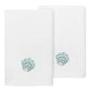 Linum Home Textiles Turkish Cotton Aaron Embellished Fingertip Towel Set, 2 Piece -Avanti Linens Shop 23164732 fpx