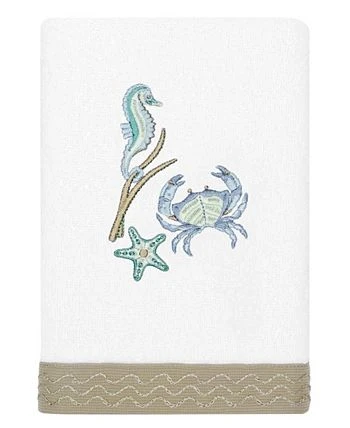 Linum Home Textiles Turkish Cotton Aaron Embellished Towel Set, 3 Piece 5 Linum Home Textiles Turkish Cotton Aaron Embellished Towel Set, 3 Piece - Image 3