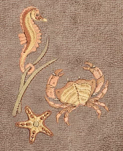 Linum Home Textiles Turkish Cotton Aaron Embellished Hand Towel Set, 2 Piece -Avanti Linens Shop 23164824 fpx