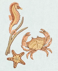 Linum Home Textiles Turkish Cotton Aaron Embellished Hand Towel Set, 2 Piece -Avanti Linens Shop 23164946 fpx