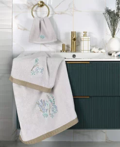 Linum Home Textiles Turkish Cotton Aaron Embellished Bath Towel Set, 2 Piece -Avanti Linens Shop 23165117 fpx