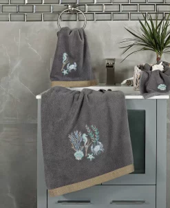 Linum Home Textiles Turkish Cotton Aaron Embellished Bath Towel Set, 2 Piece -Avanti Linens Shop 23165187 fpx