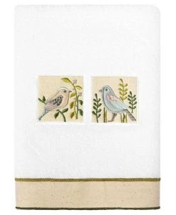 Linum Home Textiles Turkish Cotton Belinda Embellished Towel Set, 3 Piece -Avanti Linens Shop 23165254 fpx