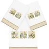Linum Home Textiles Turkish Cotton Belinda Embellished Towel Set, 3 Piece -Avanti Linens Shop 23165301 fpx