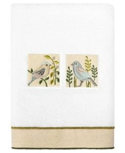 Linum Home Textiles Turkish Cotton Belinda Embellished Towel Set, 3 Piece -Avanti Linens Shop 23165303 fpx