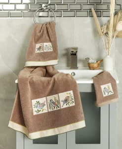Linum Home Textiles Turkish Cotton Belinda Embellished Towel Set, 3 Piece -Avanti Linens Shop 23165380 fpx