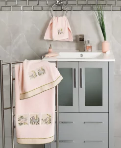 Linum Home Textiles Turkish Cotton Belinda Embellished Bath Towel Set, 2 Piece -Avanti Linens Shop 23165398 fpx