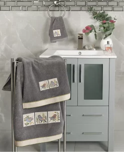 Linum Home Textiles Turkish Cotton Belinda Embellished Hand Towel Set, 2 Piece -Avanti Linens Shop 23165564 fpx