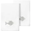Linum Home Textiles Turkish Cotton Figi Embellished Fingertip Towel Set, 2 Piece -Avanti Linens Shop 23168216 fpx