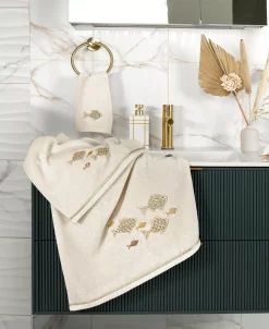 Linum Home Textiles Turkish Cotton Figi Embellished Hand Towel Set, 2 Piece -Avanti Linens Shop 23168262 fpx