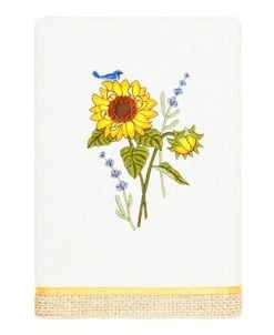 Linum Home Textiles Turkish Cotton Girasol Embellished Towel Set, 3 Piece -Avanti Linens Shop 23168832 fpx