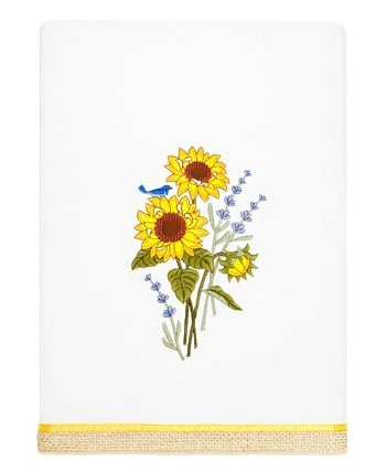 Linum Home Textiles Turkish Cotton Girasol Embellished Towel Set, 3 Piece 4 Linum Home Textiles Turkish Cotton Girasol Embellished Towel Set, 3 Piece - Image 2