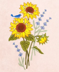 Linum Home Textiles Turkish Cotton Girasol Embellished Bath Towel Set, 2 Piece -Avanti Linens Shop 23169187 fpx