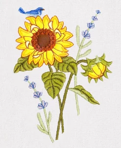 Linum Home Textiles Turkish Cotton Girasol Embellished Towel Set, 3 Piece -Avanti Linens Shop 23169839 fpx