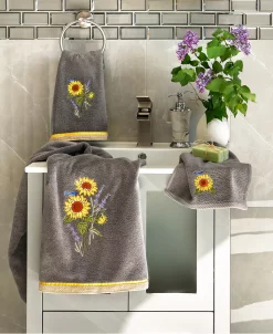 Linum Home Textiles Turkish Cotton Girasol Embellished Hand Towel Set, 2 Piece 25 Linum Home Textiles Turkish Cotton Girasol Embellished Hand Towel Set, 2 Piece -Avanti Linens Shop 23170538 fpx