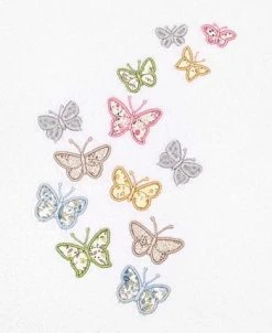 Linum Home Textiles Turkish Cotton Mariposa Embellished Towel Set, 3 Piece -Avanti Linens Shop 23170777 fpx