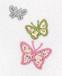 Linum Home Textiles Turkish Cotton Mariposa Embellished Towel Set, 3 Piece -Avanti Linens Shop 23170811 fpx