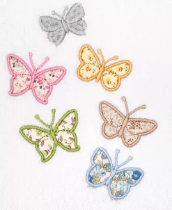 Linum Home Textiles Turkish Cotton Mariposa Embellished Hand Towel Set, 2 Piece -Avanti Linens Shop 23170959 fpx