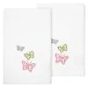 Linum Home Textiles Turkish Cotton Mariposa Embellished Fingertip Towel Set, 2 Piece -Avanti Linens Shop 23170974 fpx