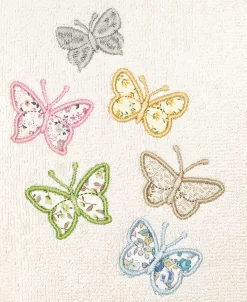 Linum Home Textiles Turkish Cotton Mariposa Embellished Hand Towel Set, 2 Piece -Avanti Linens Shop 23171373 fpx