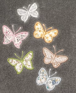 Linum Home Textiles Turkish Cotton Mariposa Embellished Towel Set, 3 Piece -Avanti Linens Shop 23173691 fpx