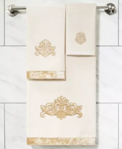 Linum Home Textiles Turkish Cotton May Embellished Towel Set, 4 Piece -Avanti Linens Shop 23175087 fpx