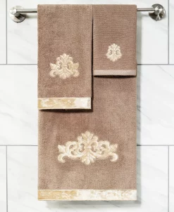 Linum Home Textiles Turkish Cotton May Embellished Towel Set, 4 Piece -Avanti Linens Shop 23175118 fpx