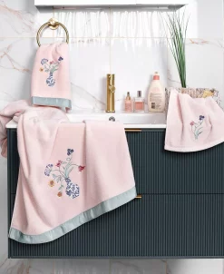 Linum Home Textiles Turkish Cotton Stella Embellished Towel Set, 4 Piece -Avanti Linens Shop 23175330 fpx